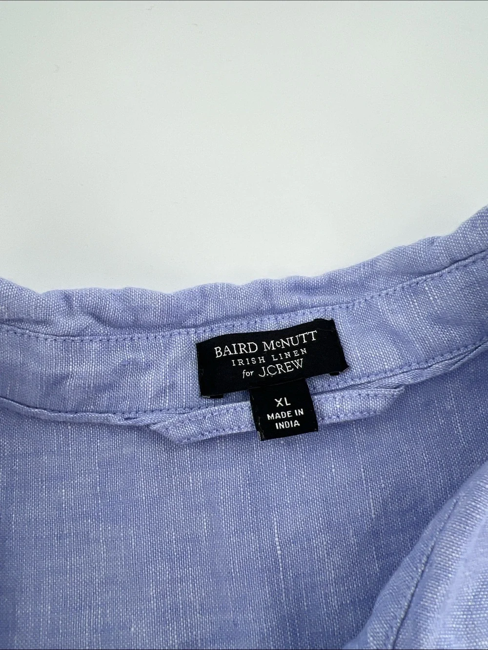 J. Crew Baird McNutt Irish Linen Shirt lightweight casual resort vacation XL